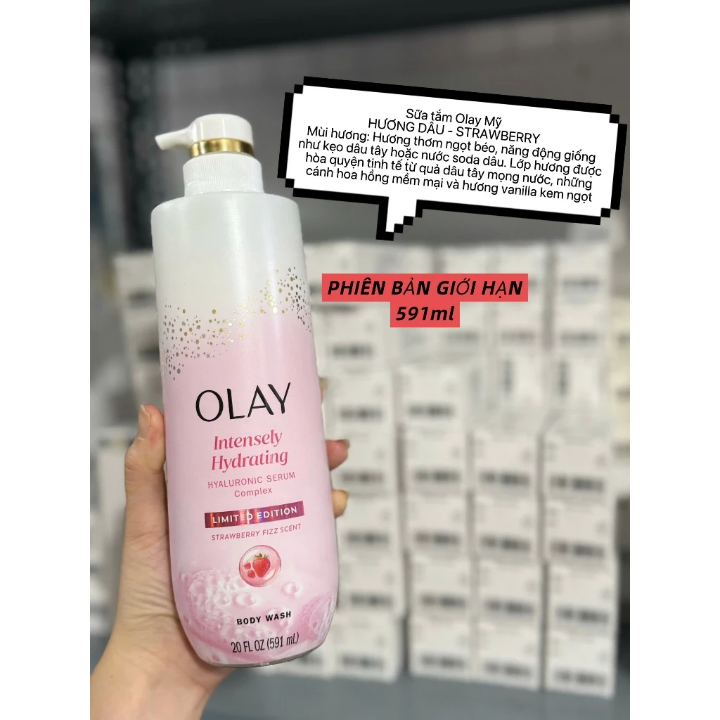 Sữa Tắm OLAY B3+ Siêu Dưỡng Trắng Da, Cấp Ẩm Và Đàn Hồi Cho Da Chai 50g 200g 500ml 591ml