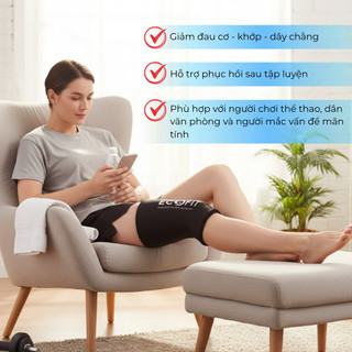Bộ gối chườm nóng lạnh đầu gối ECOFIT, hỗ trợ phục hồi cơ bắp sau chơi thể thao, vận động, sau phẫu thuật
