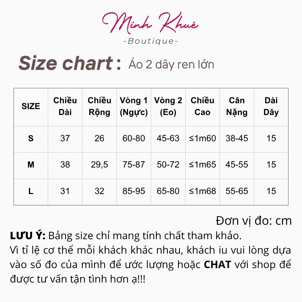 [Mở Bán] Áo Thun Nữ Croptop Hai Dây Ren Chất Thun Gân CR14, 2d Co Giãn, Thoáng Mát Minh Khuê Boutique