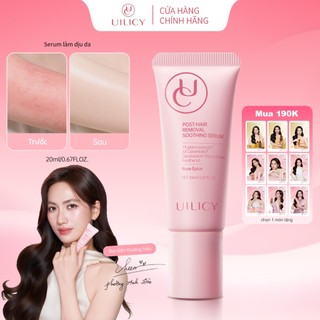 Serum Dịu Da Sau Tẩy Lông UILICY 20ml Làm Dịu Da, Phục Hồi Hàng Rào Da, Khóa Ẩm, Giảm Khô Rát, Dưỡng Da Sau Tẩy Lông