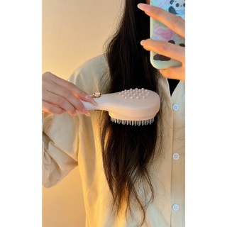 Lược Chải Tóc Gỡ Rối Làm Sạch Tóc Rụng Chỉ Với 1 Nút Bấm Đẩy, Lược Chống Tĩnh Điện Massage Da Đầu Chải Êm Không Đau
