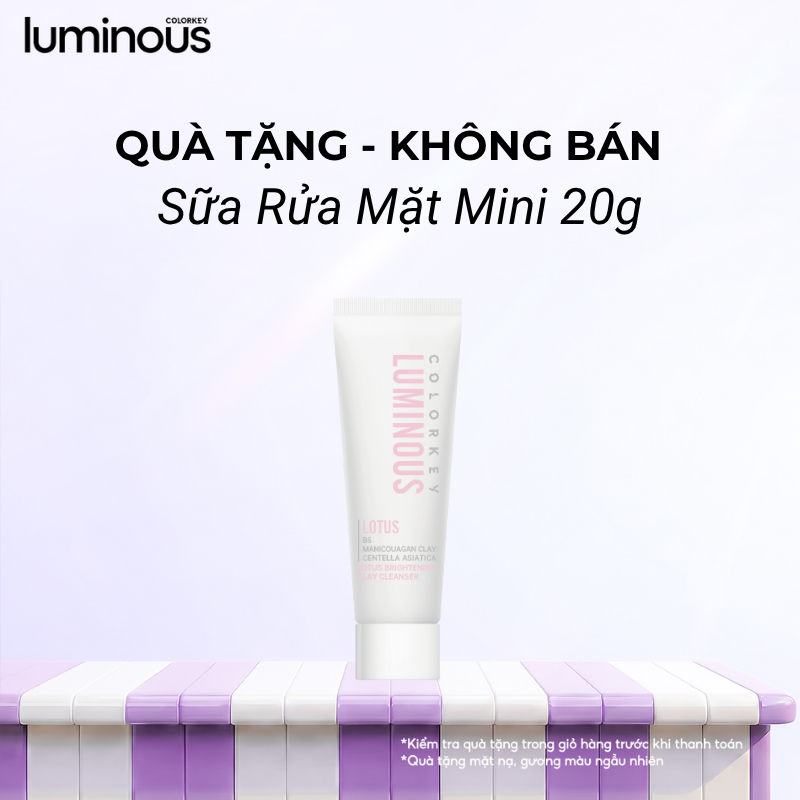 [Minisze] Sữa Rửa Mặt Bùn Khoáng COLORKEY LUMINOUS Phù Hợp Da Nhạy Cảm Giúp Làm Sạch Sâu, Giữ Ẩm, Không Gây Khô Da 20g