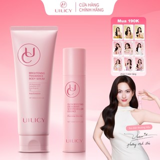 Bộ Lăn Khử Mùi Và Tinh Chất Cơ Thể UILICY 30ml+200ml Ngăn Mồ Hôi Vùng Nách, Khử Mùi, Dưỡng Trắng, Hương Thơm Tự Nhiên