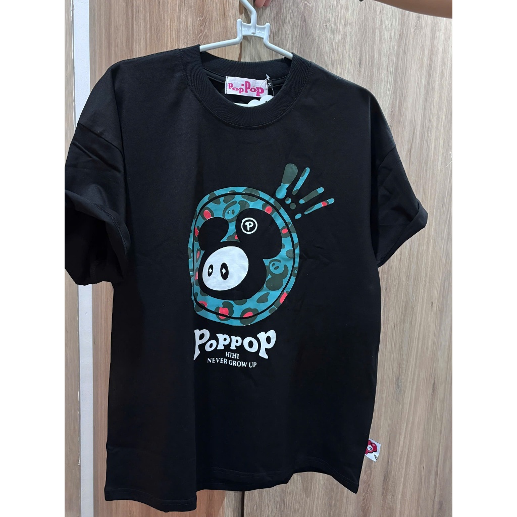 [ẢNH THẬT] Áo Thun PopPop Hình In Chuột Dễ Thương Form Rộng Chất Vải Cotton Mềm Mịn , Mặc Đẹp