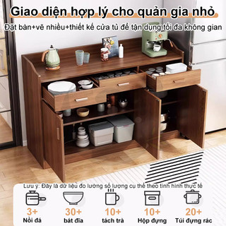 Tủ trà đa năng có ngăn kéo không gian lưu trữ để máy pha cà phê và ly tách cho văn phòng phòng ăn