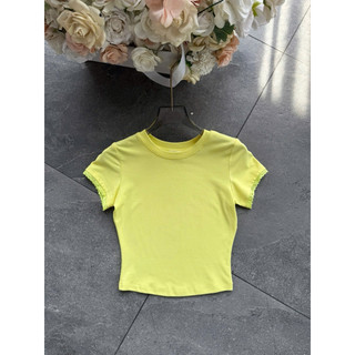 Áo thun ôm body tay phối ren cực tôn dáng -Khánh An Clothing Mã 25LI656