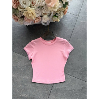 Áo thun ôm body tay phối ren cực tôn dáng -Khánh An Clothing Mã 25LI656