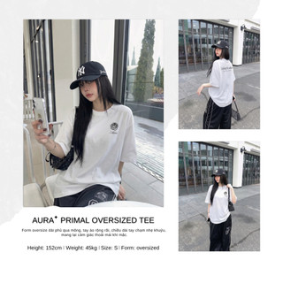 Áo thun Aura✦ PRIMAL Oversized Tee 100% Cotton Unisex T-shirt