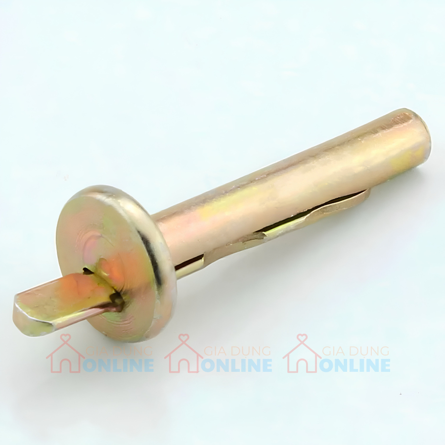 Tắc kê thép chân nở đầu đinh dùng búa đóng cho lỗ khoan tường bê tông treo đồ vật