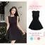 Váy Xòe Sát Nách Élan Sweet, Váy Tiểu Thư Trơn Dáng Ngắn Chiết Eo Phồng Hack Dáng Sang Trọng Đi Tiệc Đi Chơi