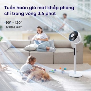 [LEVOIT] Quạt Tuần Hoàn Không Khí Levoit CirculAir 22.9cm - 12 cấp gió - Mát đến 30m - Xoay đa hướng