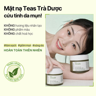 Mặt nạ dưỡng ẩm Teas 120g Skinstory Việt Nam, mặt nạ thảo mộc làm sạch da, giảm mun, phục hồi da, hỗ trợ giảm thâm
