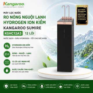 [Có VAT] Máy Lọc Nước RO Nóng Nguội Lạnh Hydrogen Ion Kiềm Kangaroo KGHC12A3 12 Lõi