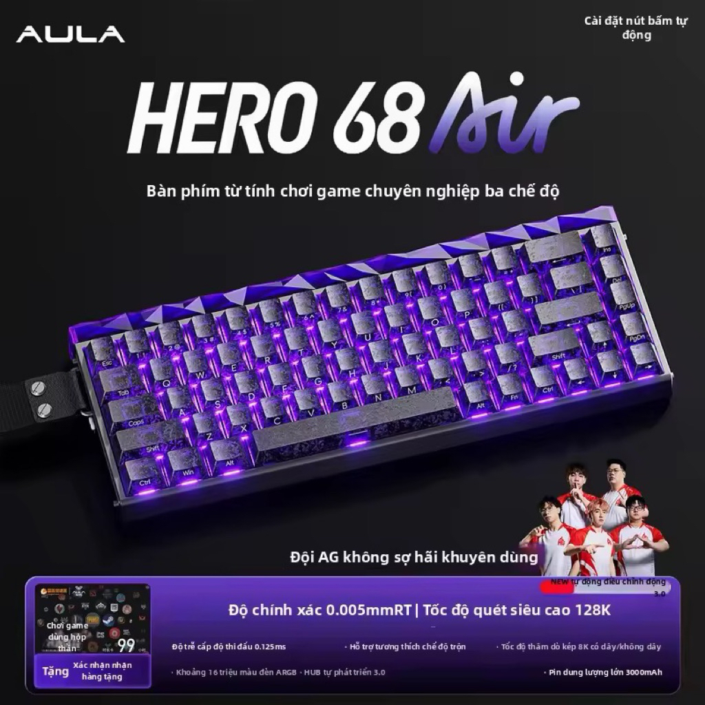 [Hoả tốc]HERO 68 HE Hall Effect Rapid Trigger 0.01mm – Bàn Phím Cơ Gaming 68% RGB Cao Cấp | BigBuy360 - bigbuy360.vn