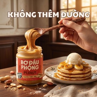 Bơ Đậu Phộng 100% WayOf - Không Đường Không Dầu - Thuần Chay Eat Clean Gym