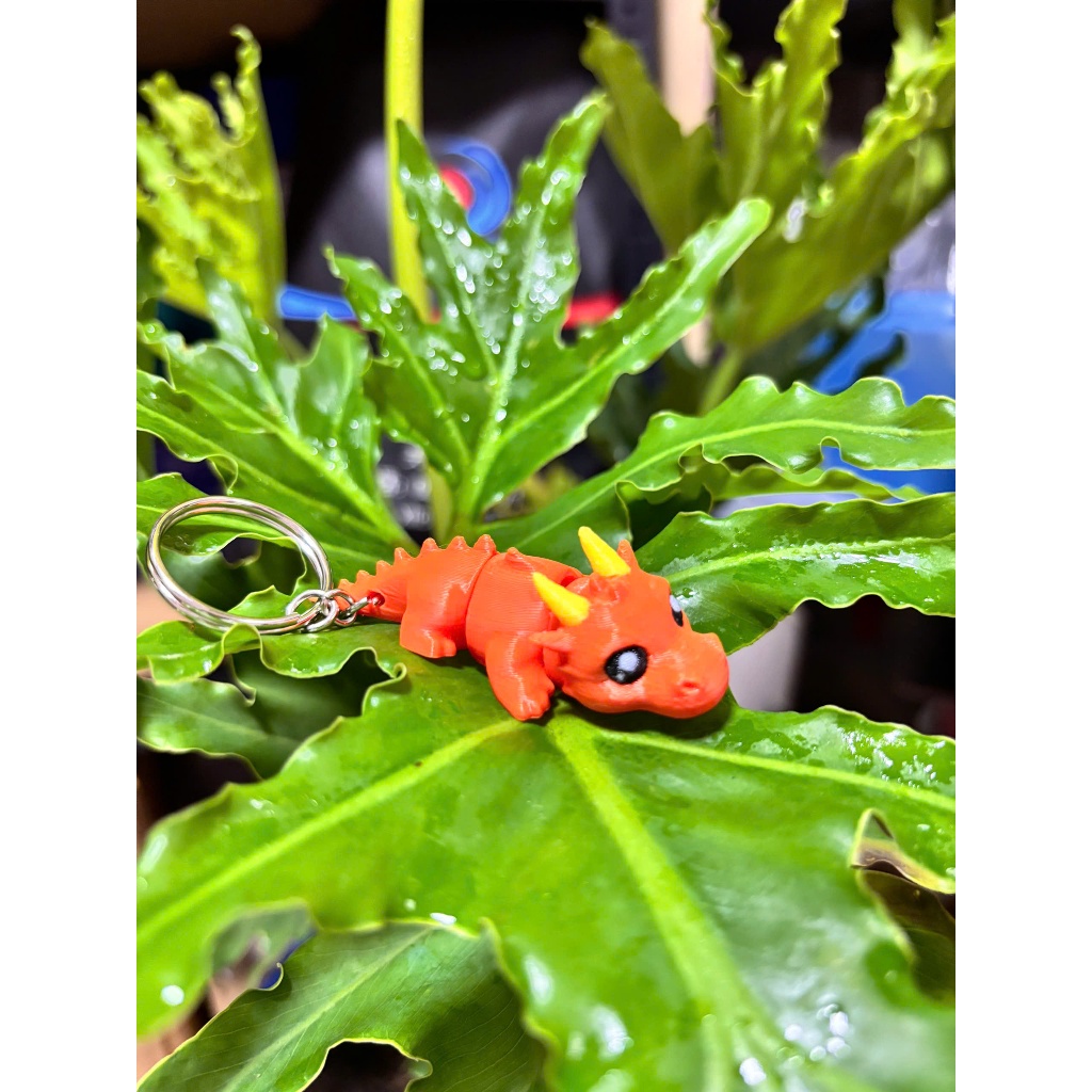 Móc Khóa Rồng Mini In 3D Siêu Cute – Dragon Fidget Đáng Yêu – Phụ Kiện Treo Túi Xách, Balo Hot Trend