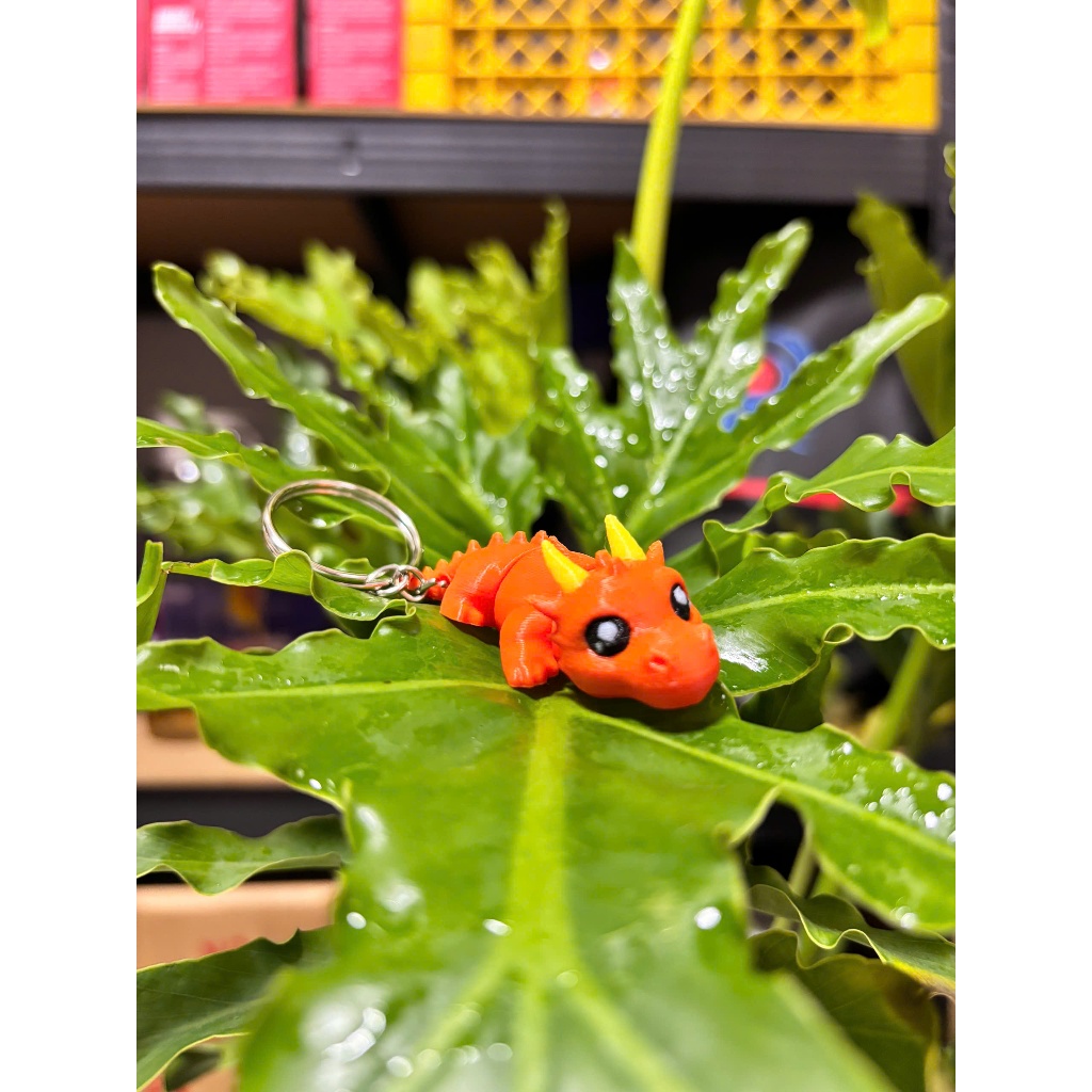 Móc Khóa Rồng Mini In 3D Siêu Cute – Dragon Fidget Đáng Yêu – Phụ Kiện Treo Túi Xách, Balo Hot Trend
