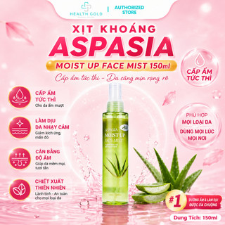 [Hoả Tốc] Xịt Khoáng Aspasia Moist Nha Đam Face Mist 150ml – Dưỡng Ẩm Tức Thì, Làm Dịu Da, Giữ Lớp Trang Điểm Lâu Trôi