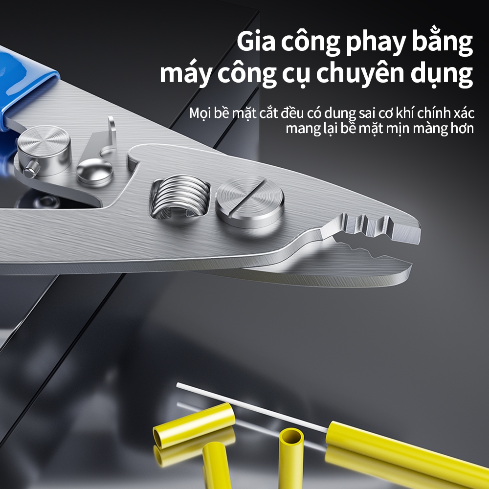 Kìm Tuốt Sợi Quang Miller 3 Lỗ Chuyên Nghiệp Tuốt Lớp Phủ Sợi Quang Điều Chỉnh Được