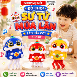 Đồ Chơi Sư Tử Múa Lân Lên Dây Cót Cho Bé – Mô Hình Nhảy Múa Vui Nhộn, Tự Di Chuyển