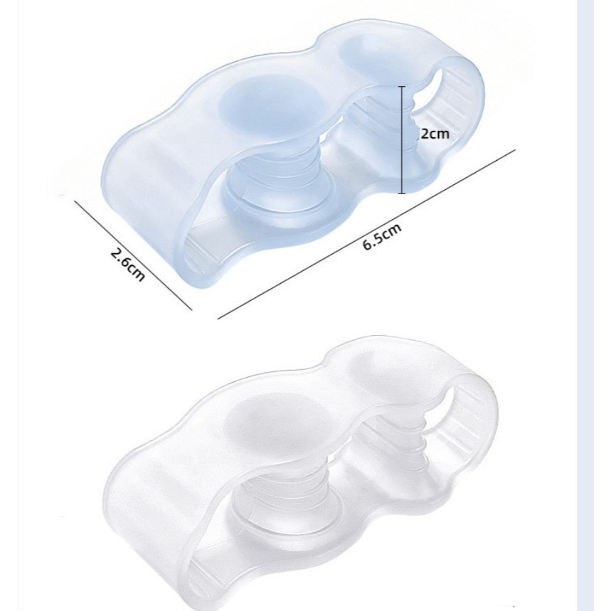 Dụng Cụ Định Hình Ngón Chân Silicon Mềm Mại, Cặp Miếng Đệm Tách Ngón Chân Cái Giảm Đau Khi Đi Giày