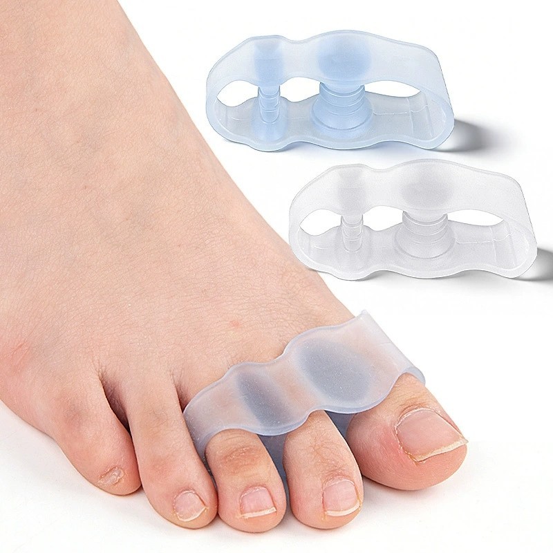 Dụng Cụ Định Hình Ngón Chân Silicon Mềm Mại, Cặp Miếng Đệm Tách Ngón Chân Cái Giảm Đau Khi Đi Giày