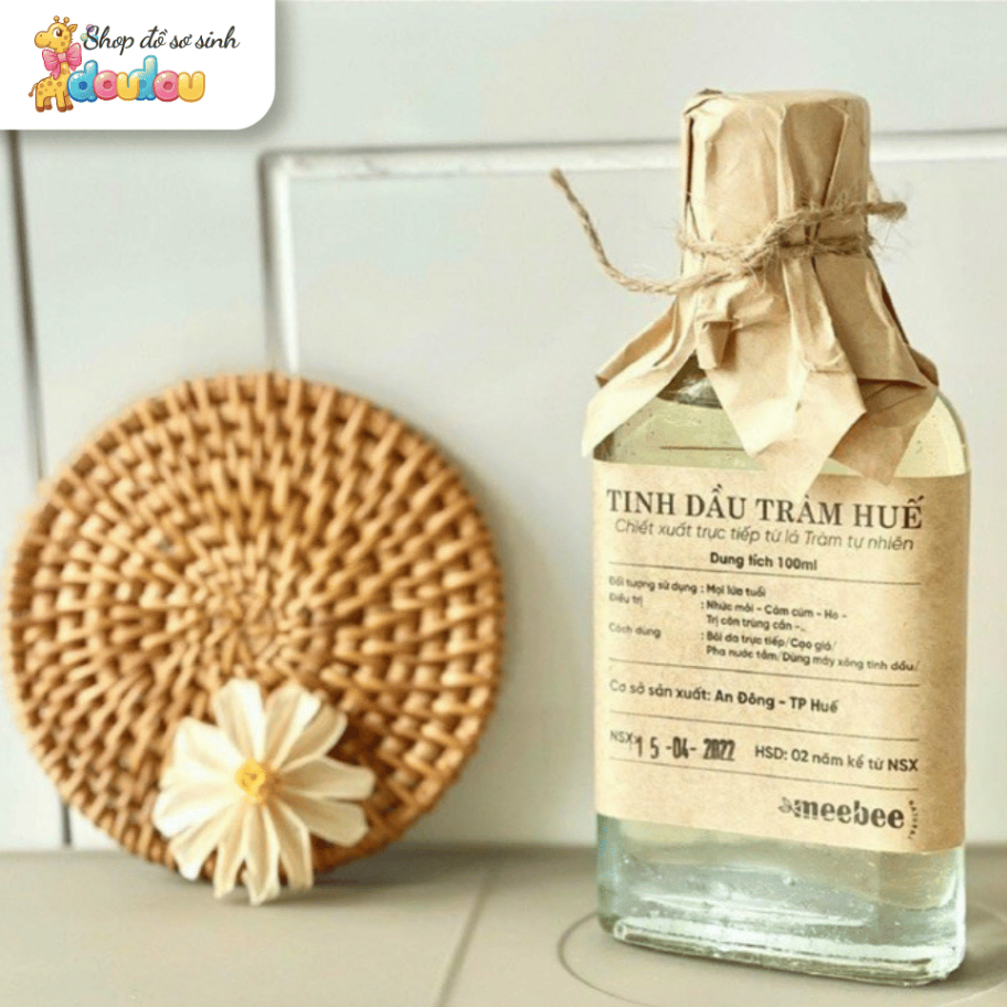 Tinh Dầu Tràm Chính Hãng An Đông Huế 100 ML Siêu Đậm Đặc Giúp Đuổi Muỗi, Giữ Ấm Cho Bé DouDou A13