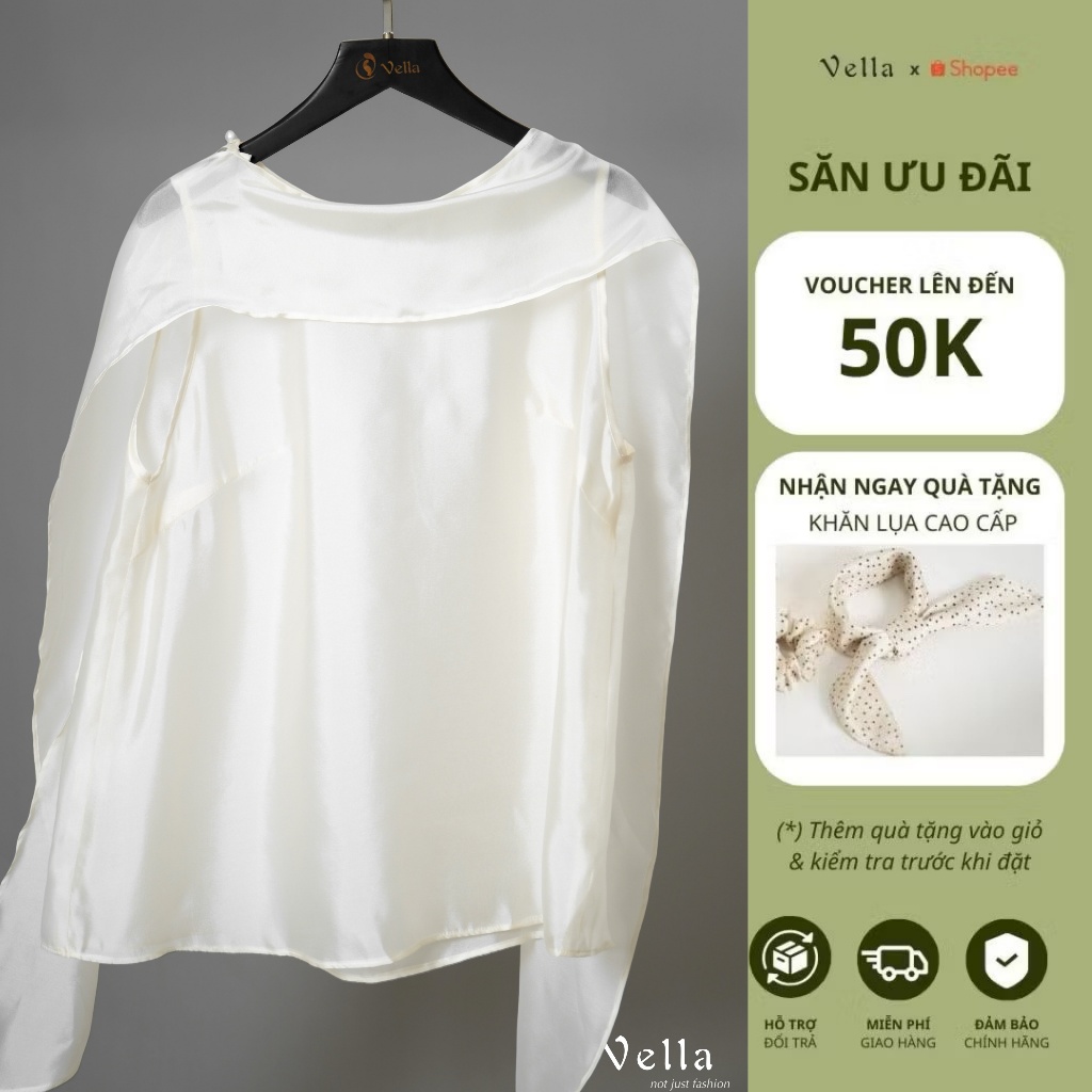 Áo tank top áo voan & quần culottes nữ đồ công sở mùa hè thanh lịch thoáng mát Vella VA26001 VQ26002