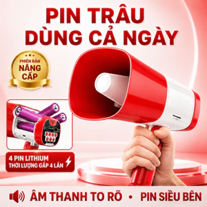 Loa Phóng Thanh Cầm Tay Bán Hàng Rong, Dụ Ếch Bẫy Ếch, Bluetooth Ghi Âm Phát Lại, Phát Nhạc USB/Thẻ TF
