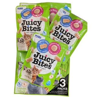 [COMBO 2 GÓI x 11.3g vị ngẫu nhiên] Bánh thưởng Inaba cho mèo, Bánh thưởng Juicy Bites mềm cho mèo