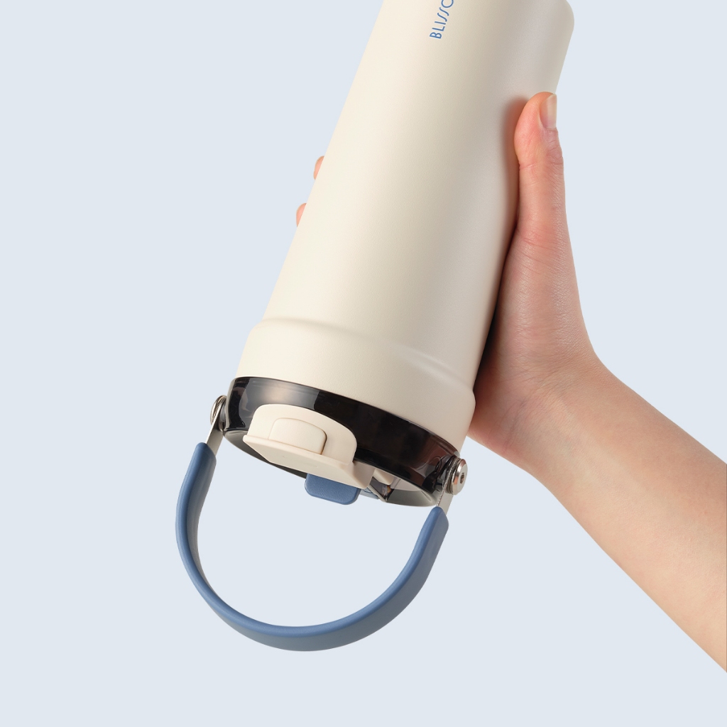 Ly giữ nhiệt inox phủ sứ LocknLock Blissoul Cafe Ceramic Tumbler 700ml LHC4440 có quai xách - K-MALL
