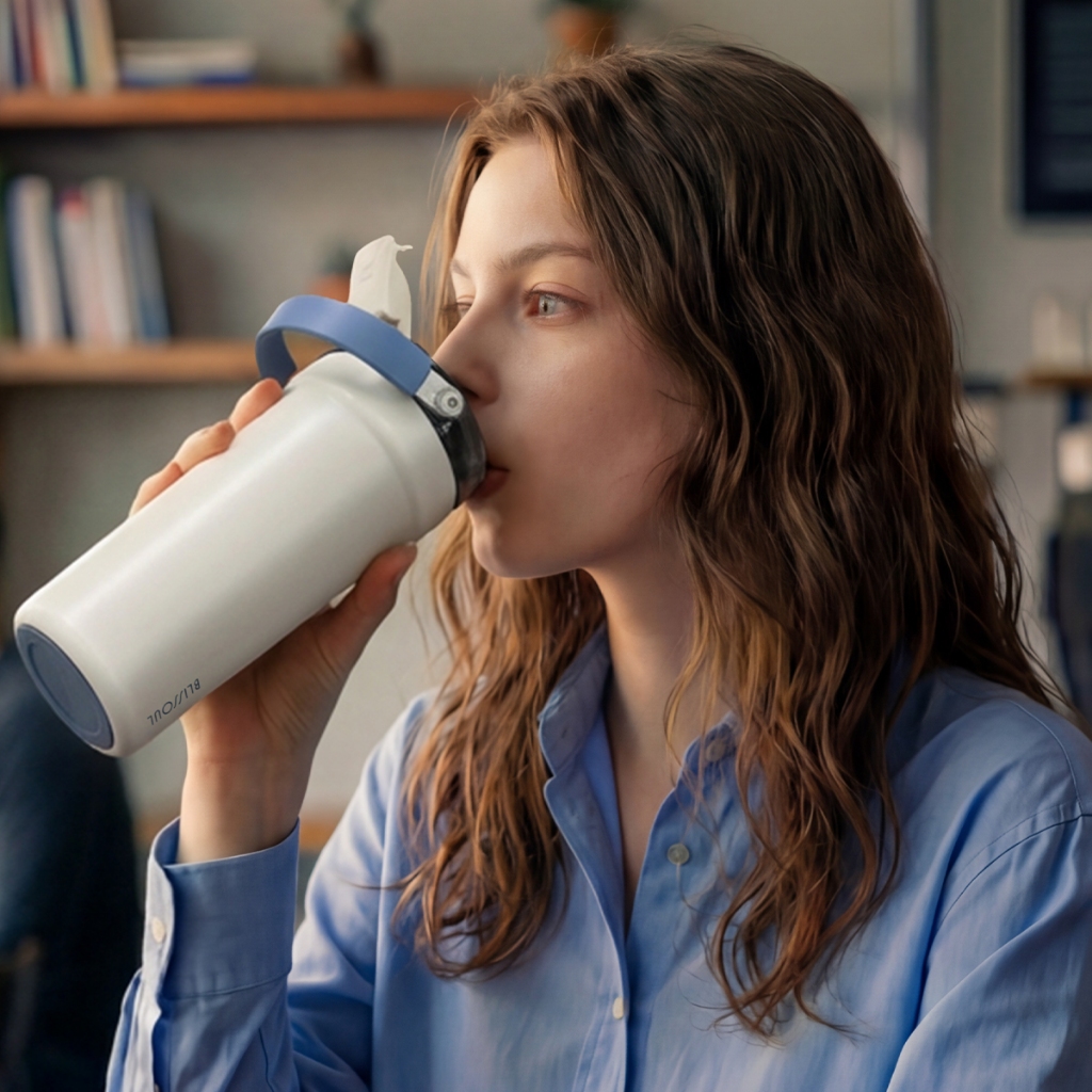 Bình Giữ Nhiệt LocknLock Ceramic Milk Tea Tumbler LHC4369 (720ml) LHC4440 (700ml) Phủ Sứ- KMALL