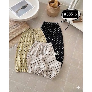 PHẠM THÙY SHOP: QUẦN LINEN CHẤM BI DÁNG RỘNG FORM BADDY LI GẤU
