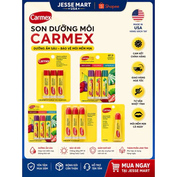 [ FREESHIP ] (Link cũ 20k lượt bán )son dưỡng Carmex SPF 15 - By Jeese Mart