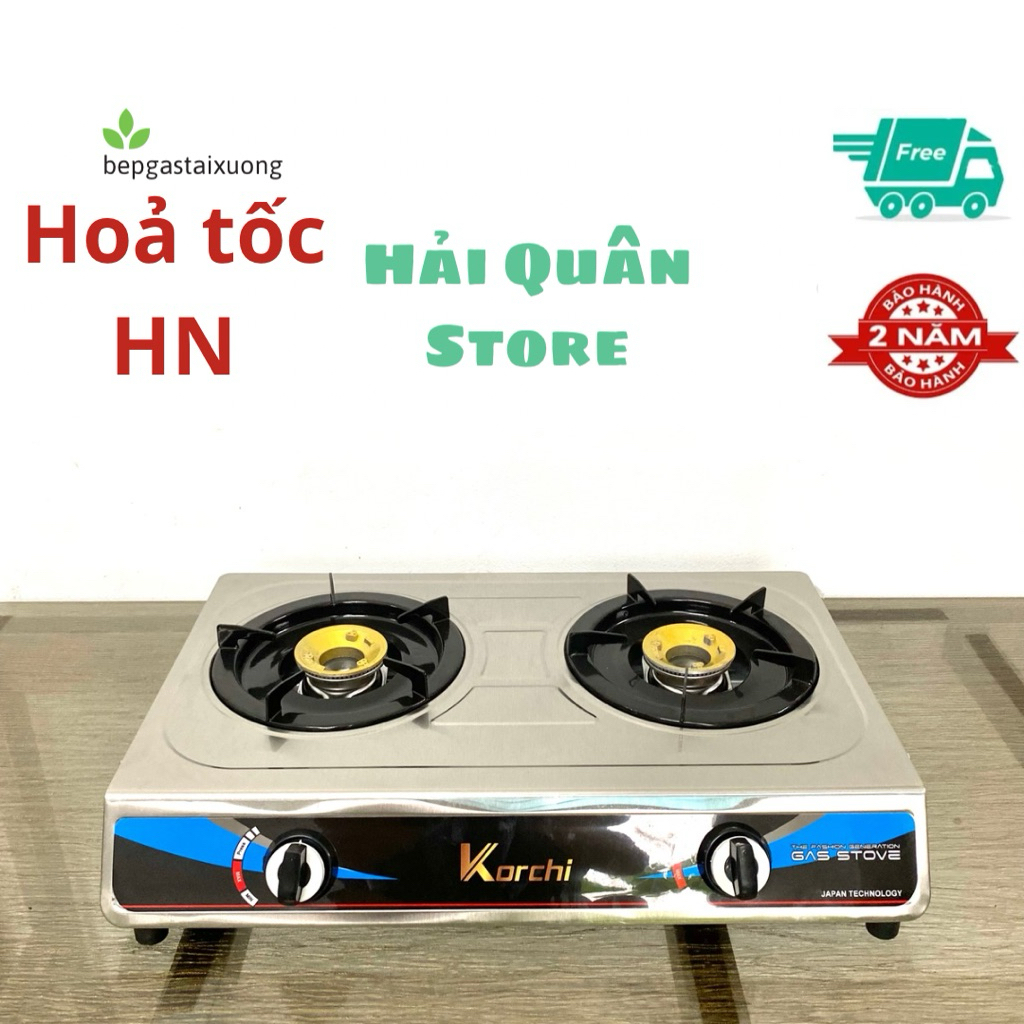 [Hoả tốc HN ] Bếp gas đôi inox - bếp ga đôi gia đình inox bền bỉ