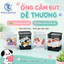 Ống Cắm Bút Lưới Vuông Pastel Cute Để Bàn, Hộp Đựng Bút Sắt Mini 8x8x9.5cm