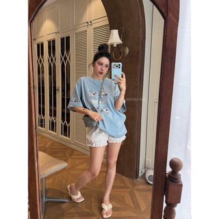 [Có Sẵn]•𝙆𝙞𝙣𝙜𝙨𝙝𝙤𝙥𝙗𝙚𝙖𝙪𝙩𝙮•Áo Phông Snoopy Xanh Mint QC