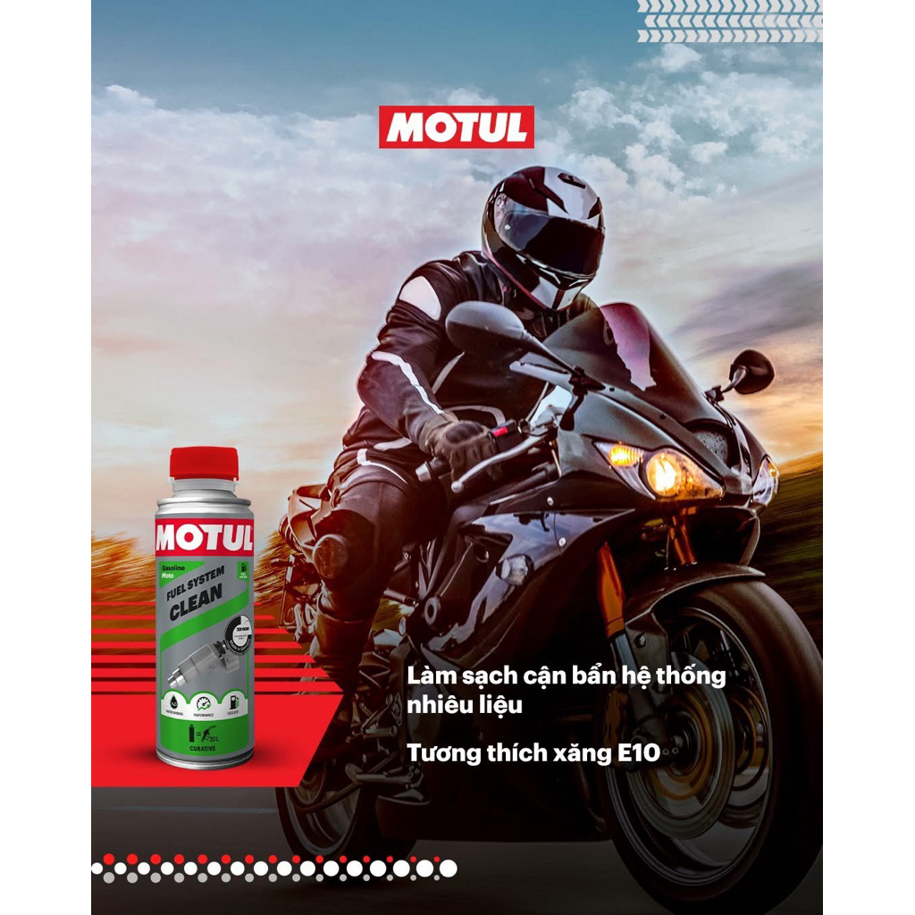 Motul Phụ Gia Xe Máy Cao Cấp FUEL SYSTEM CLEAN MOTO 80ML Chính Hãng Giúp Làm Sạch Hệ Thống Nhiên Liệu Cải Thiện Hiệu Suấ