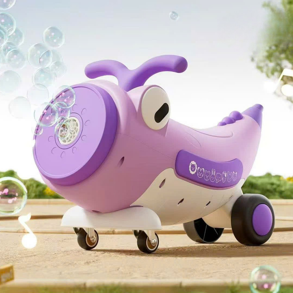 Xe chòi chân phun bong bóng BIBO SHOP 2in1