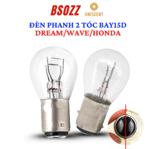 Bóng Đèn Hậu/ Đèn Phanh Halogen Wave/Dream 2 Tóc/ S25 12V-21W/5W (BAY15D)BSOZZ - Made In Thailand