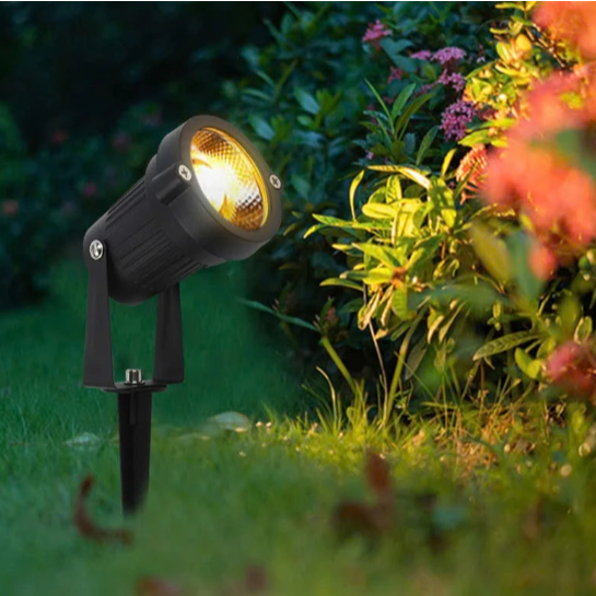 Đèn rọi cây đèn chiếu sáng cây cảnh đèn trang trí sân vườn tiểu cảnh ngoài trời 220v 5w 12w vỏ thép kháng nước ip65