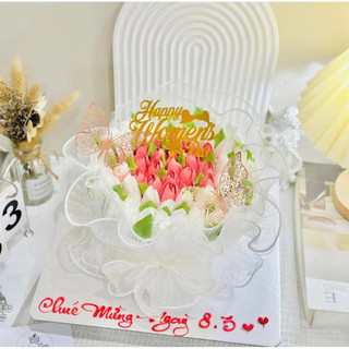 [Combo 3] Voan sóng, Voan quấn thành bánh 12,5cm*1,5m - Phụ kiện trang trí bánh kem, bánh sinh nhật