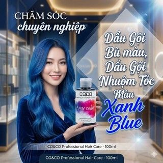Dầu Gội Bù Màu, Dầu Gội Nhuộm Tóc Màu Xanh Blue 150ml/300ml