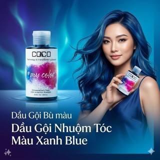 Dầu Gội Bù Màu, Dầu Gội Nhuộm Tóc Màu Xanh Blue 150ml/300ml