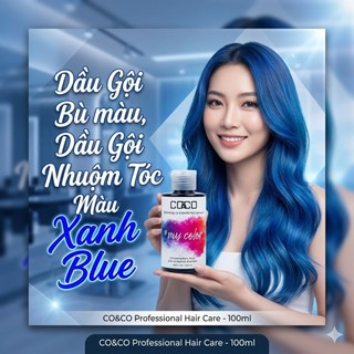 Dầu Gội Bù Màu, Dầu Gội Nhuộm Tóc Màu Xanh Blue 150ml/300ml