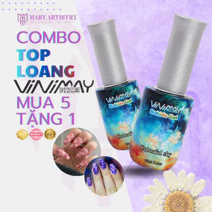 Loang Vinimay Bubble Gel Chính Hãng - Vẽ Loang Nước, Vân Đá, Trang Trí Móng 15ml
