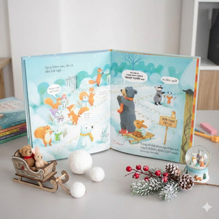Sách - The Snow Rabbit - Chú Thỏ Tuyết Hình Phủ Nhũ Lấp Lánh - Ndbooks