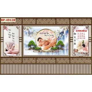 Tranh trang trí spa dưỡng sinh, decor gội đầu dưỡng sinh, tranh ngâm chân thảo dược in trên vải lụa (tặng kèm keo dán)