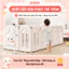 Quây Cũi Nhựa Chính Hãng Pakey, Quây Cố Định, Quây Gấp Gọn Mẫu Dày Dặn Cao Cấp Siêu Đáng Yêu