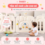 Quây Cũi Nhựa Gấp Gọn Pakey Thỏ Cao Cấp Tặng 100 BÓNG - 1 GIỎ ĐỰNG BÓNG, Quây Cũi Gấp Gọn Cho Bé — ảnh 2